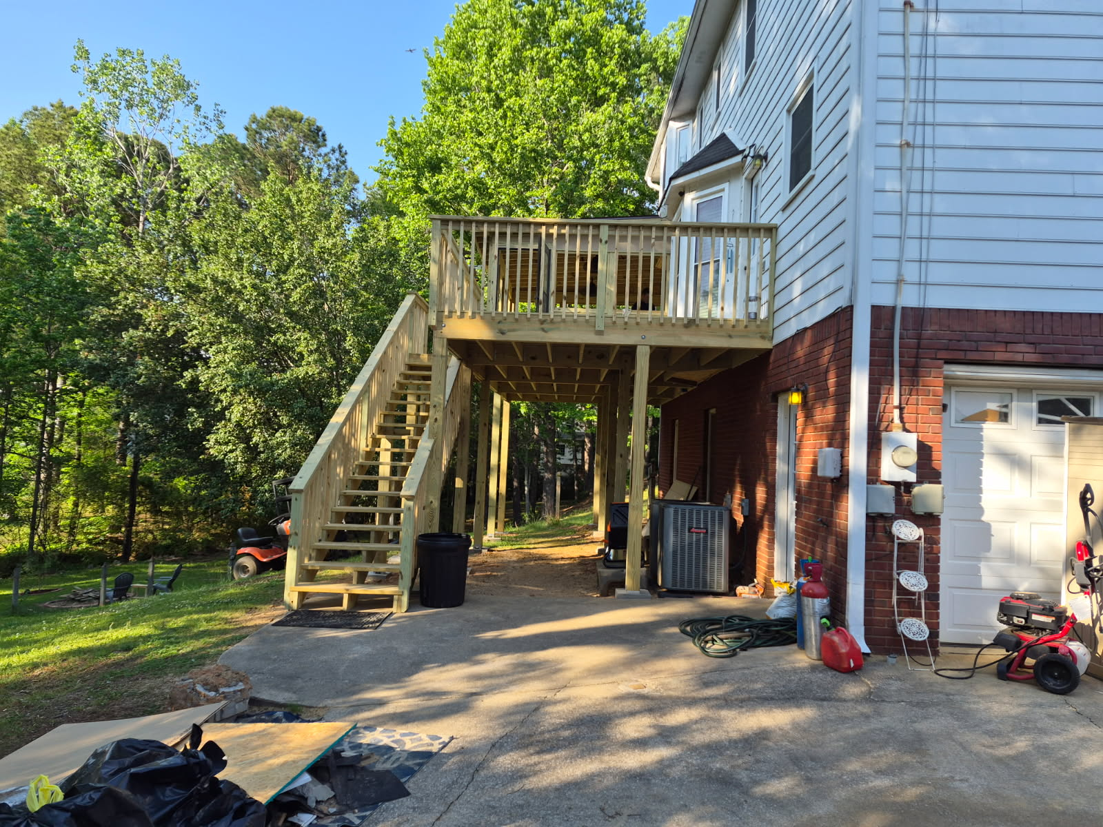 Elevated deck construction Birmingham